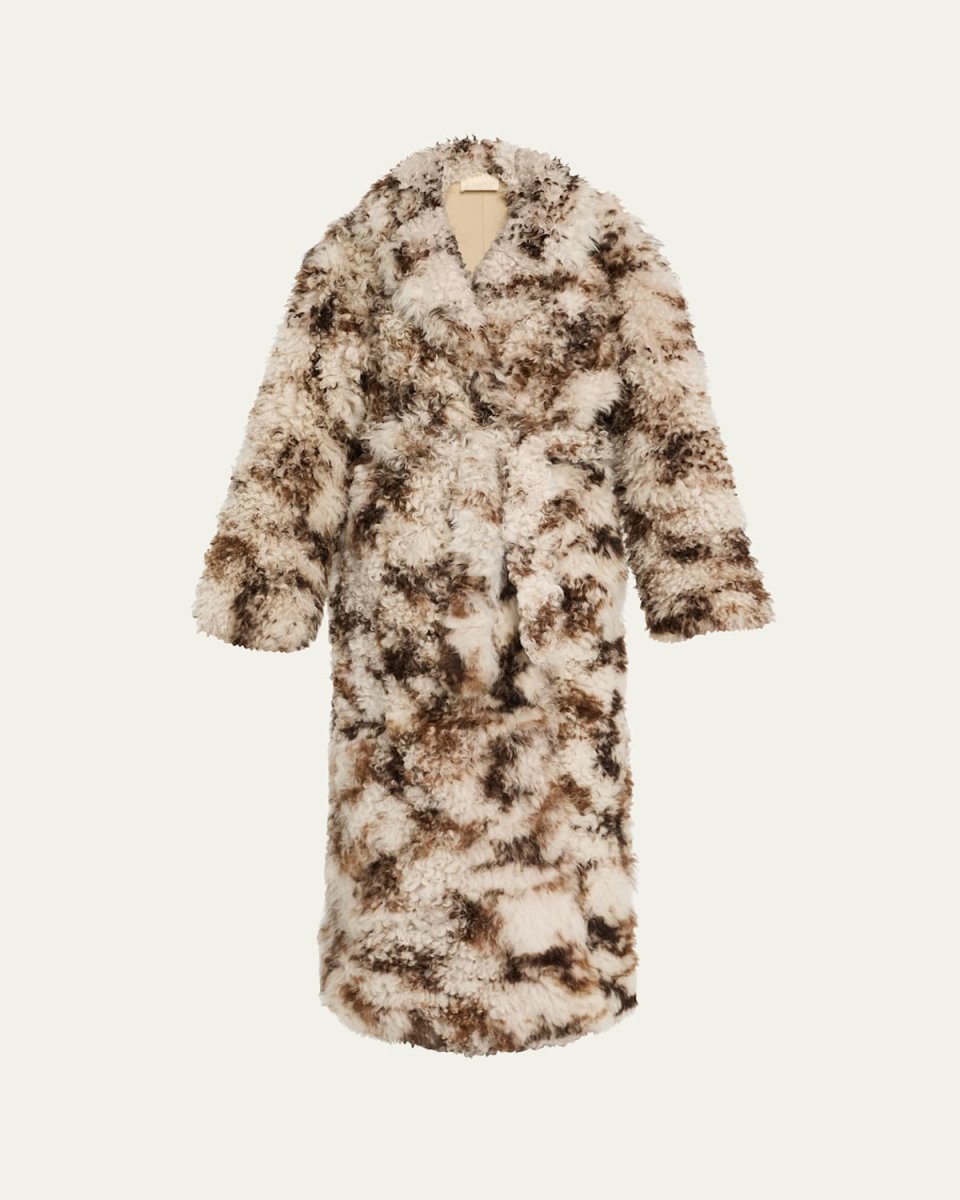 Ceryse Long Shearling Coat